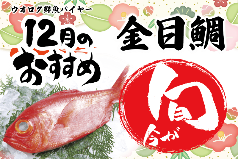 2025年12月旬の魚・金目鯛